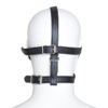 Leather Hollow Plastic Mouth Stopper Eye Mask Set