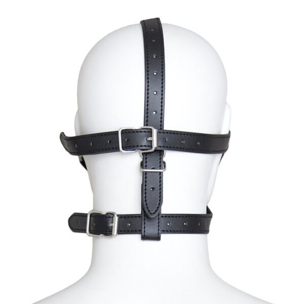 Leather Hollow Plastic Mouth Stopper Eye Mask Set