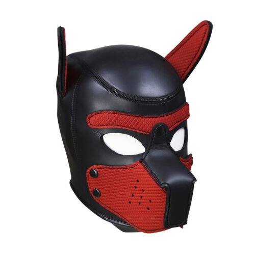1171131562017.jpg Black rubber sponge training dog headgear stage performance props