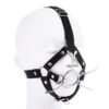 Mouth Ball Gag Nose Hook Metal Ring Toy Cap
