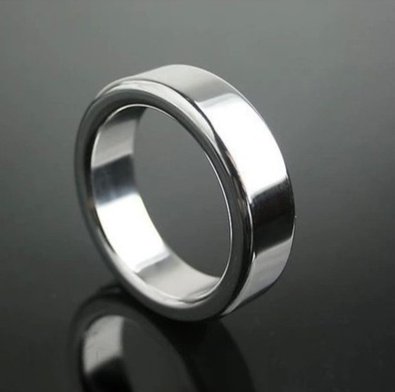 Stainless Steel Horseshoe Ring Metal Ring Root Ring Lock Fine Solid