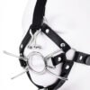 Mouth Ball Gag Nose Hook Metal Ring Toy Cap
