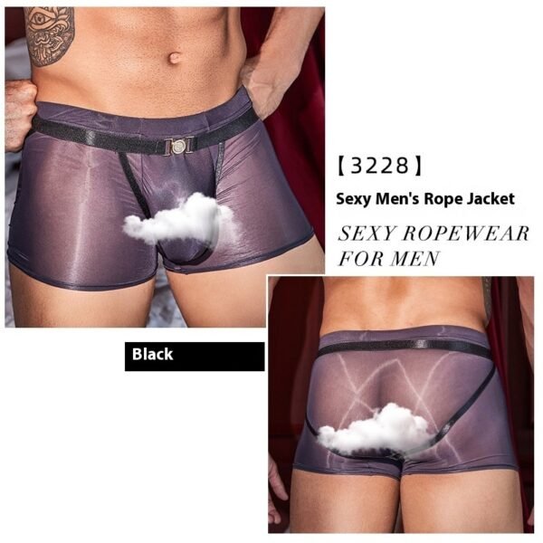 Sexy Hot Couple Muscle Fierce Male Hollow Temptation Rope Clothing