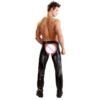 3346474799835.jpg Exotic Gothic Gay fetish Men Sexy Crotch Pole Dance Pants Black Erotic Wetlook Patent Leather Leggings Chaps Add homme