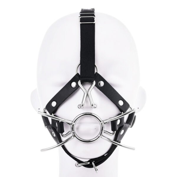 Mouth Ball Gag Nose Hook Metal Ring Toy Cap