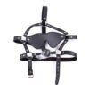 Leather Hollow Plastic Mouth Stopper Eye Mask Set