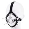 Mouth Ball Gag Nose Hook Metal Ring Toy Cap