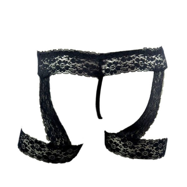 Men's Sexy Transparent Lace Bag Underwear Flat Leg Leggings Sexy Underwear