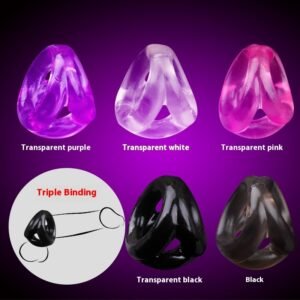 Men's Triangle Horseshoe Ring Delay Lasting