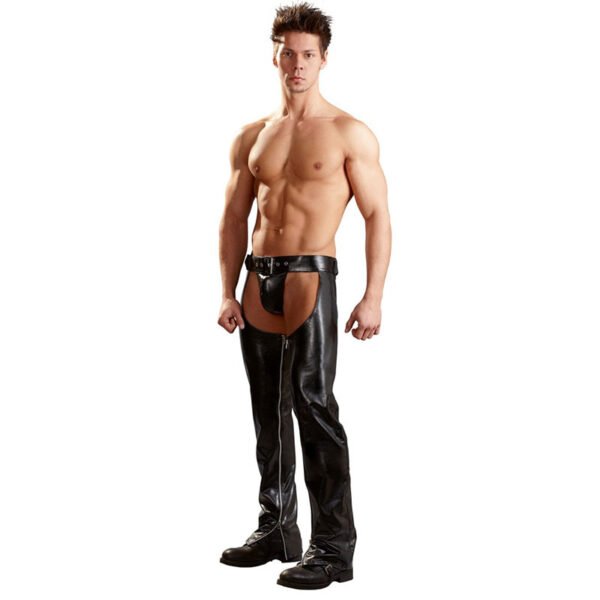 839826709518.jpg Exotic Gothic Gay fetish Men Sexy Crotch Pole Dance Pants Black Erotic Wetlook Patent Leather Leggings Chaps Add homme