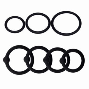 Silicone Cock Ring Four-piece High Tensile Silicone Ring Male Toys