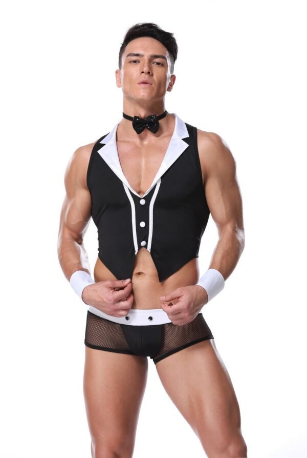 Male Servant Sexy Nightclub Fun Uniform Set