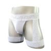Men's Sexy Transparent Lace Bag Underwear Flat Leg Leggings Sexy Underwear