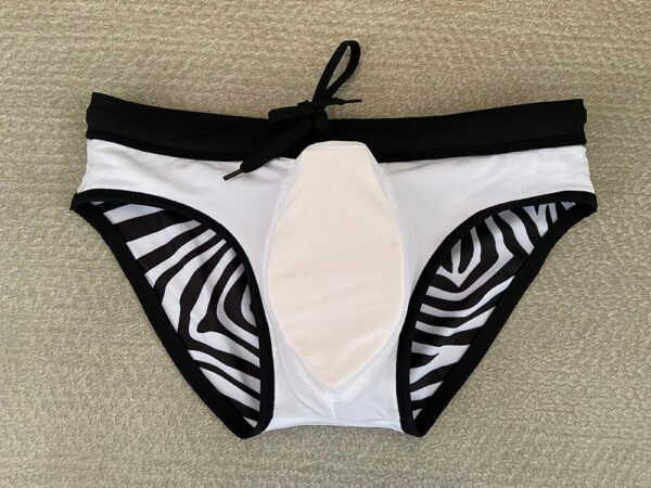 b654feab-55f2-45f9-b941-d48f46ce01e7.jpg Zebra Print Swimming Trunks Male Sexy Personality Low Waist Briefs