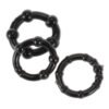 Men's Three-color Silicone Penis Delay Ring