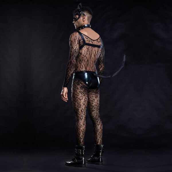 Cat Male Sexy Uniform Perspective Sexy One-piece