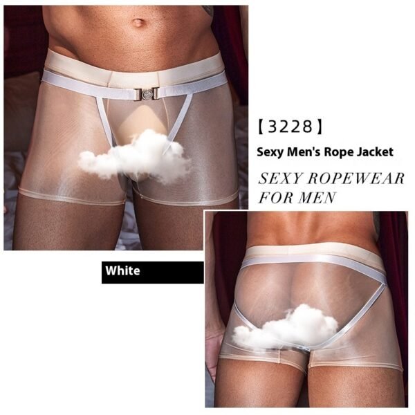 Sexy Hot Couple Muscle Fierce Male Hollow Temptation Rope Clothing